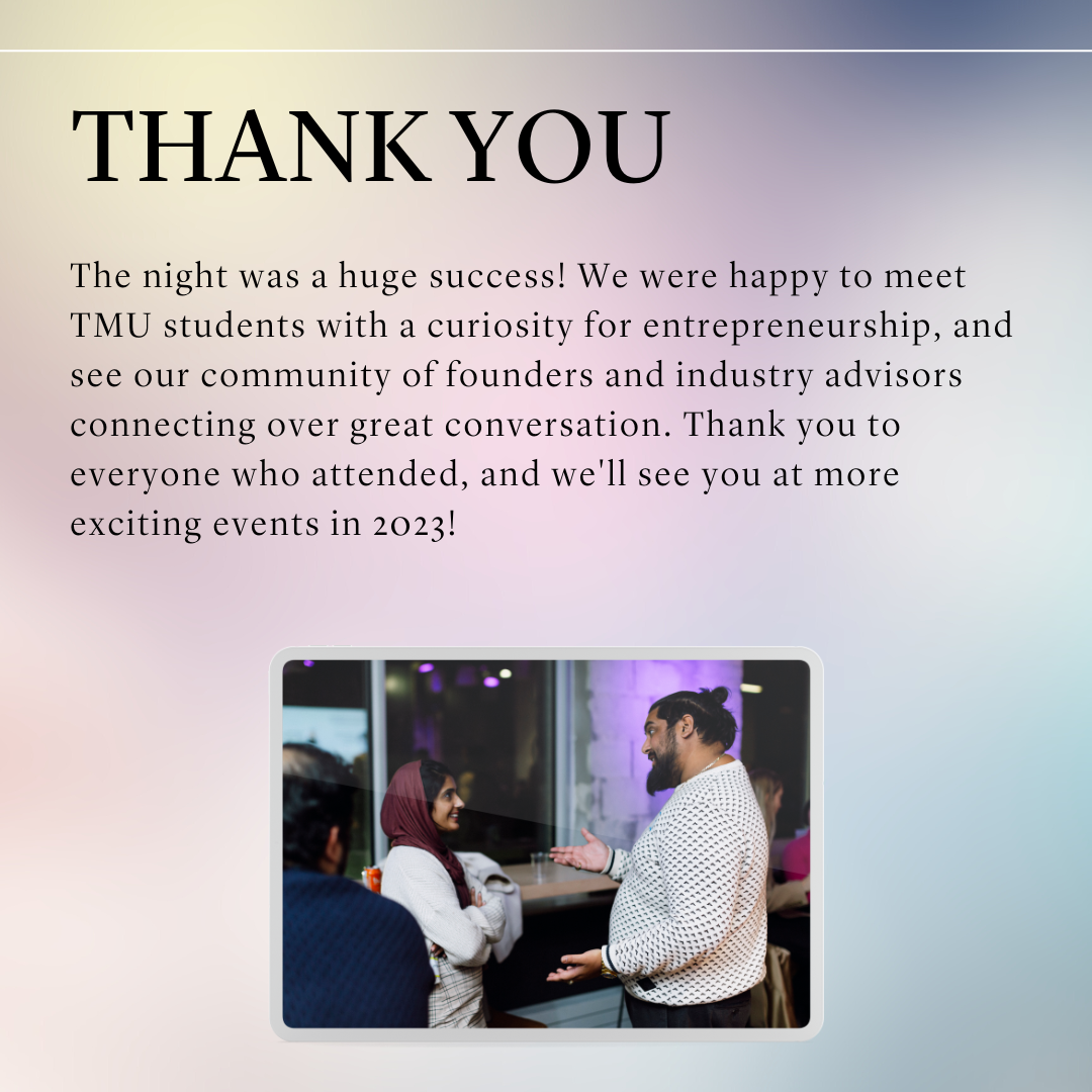 thank you to audience